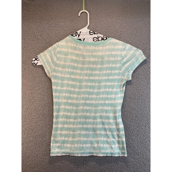 Route 66 Women Top Size Small V Neck Blue and White - Picture 5 of 6